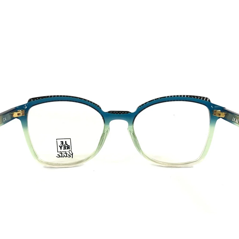 J.F. Rey Petite Eyeglasses Frames PA102 2040 Gradient Blue Green Black 50-18-140